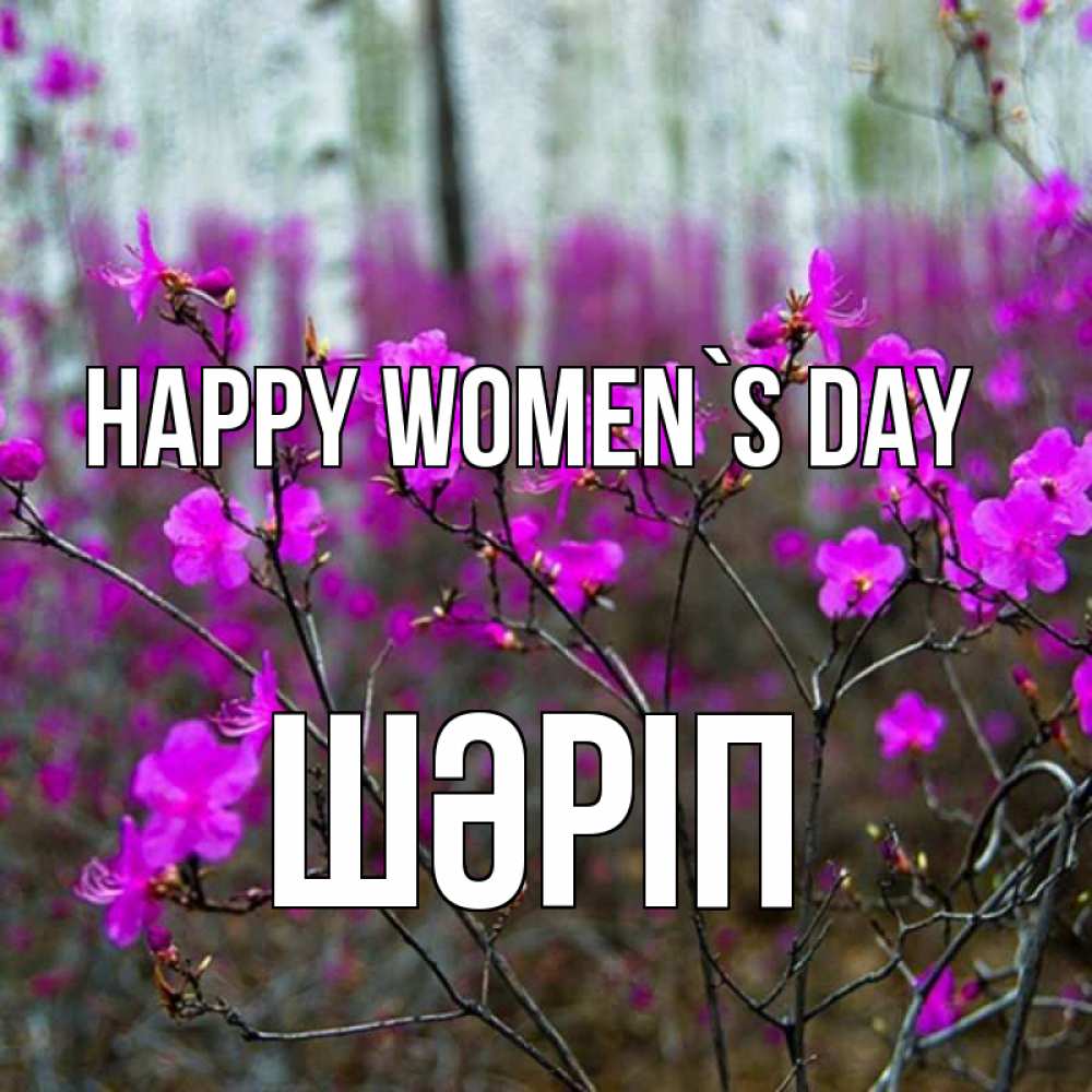Greetings card с именем, ШӘРІП happy women`s day дикие цветы Greetings with text for free download 